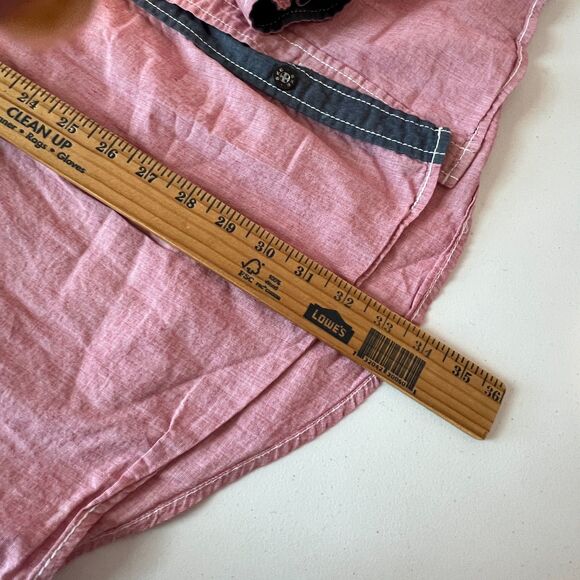 BKE Athletic Fit Shirt Mens XXL Brick Western Cowboy Button Up Long Sleeve Roll - Picture 9 of 11